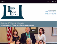 Tablet Screenshot of lehnlaw.com